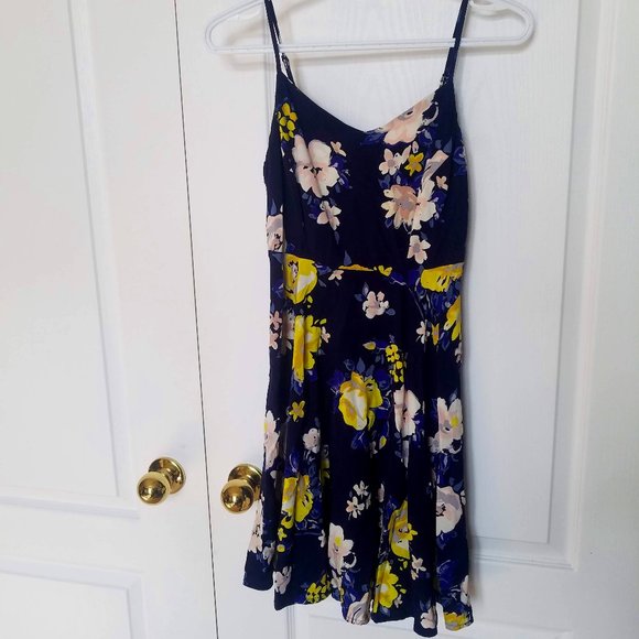 Navy Floral Sundress - Picture 1 of 1